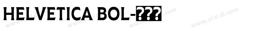 HELVETICA BOL字体转换